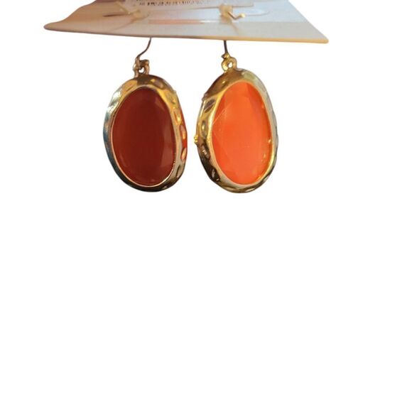 14th & Union Gold and Orange Earrings - Picture 3 of 3